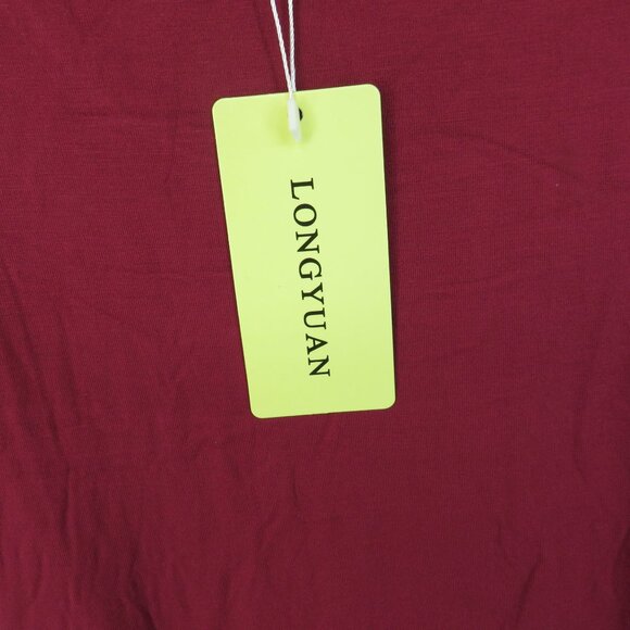 LONGYUAN Red Baby Doll Long Sleeve Tunic Top Size L NWT - Picture 4 of 4